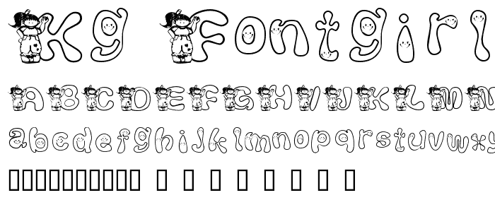 KG FONTGIRL font